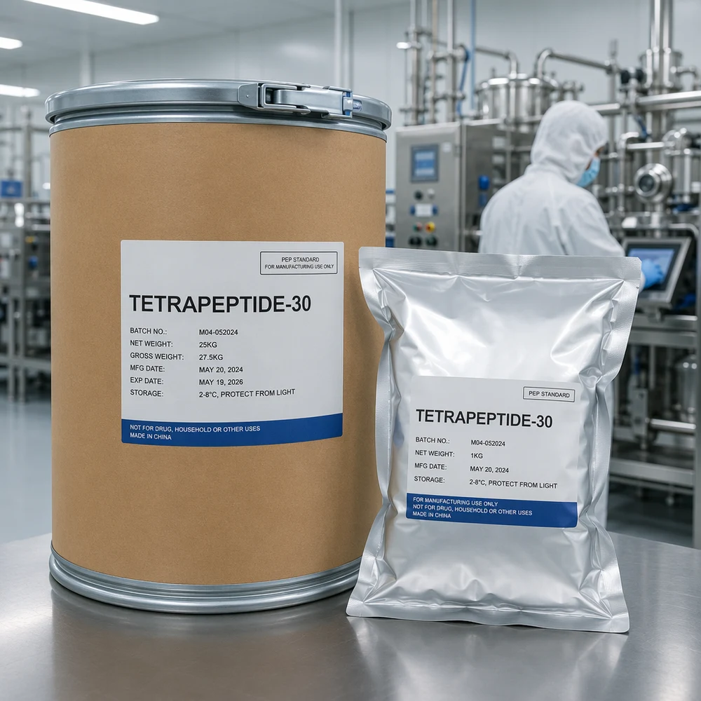 Tetrapeptide-30 packaging and supply presentation