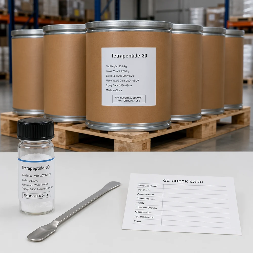 Tetrapeptide-30 quality and documentation presentation