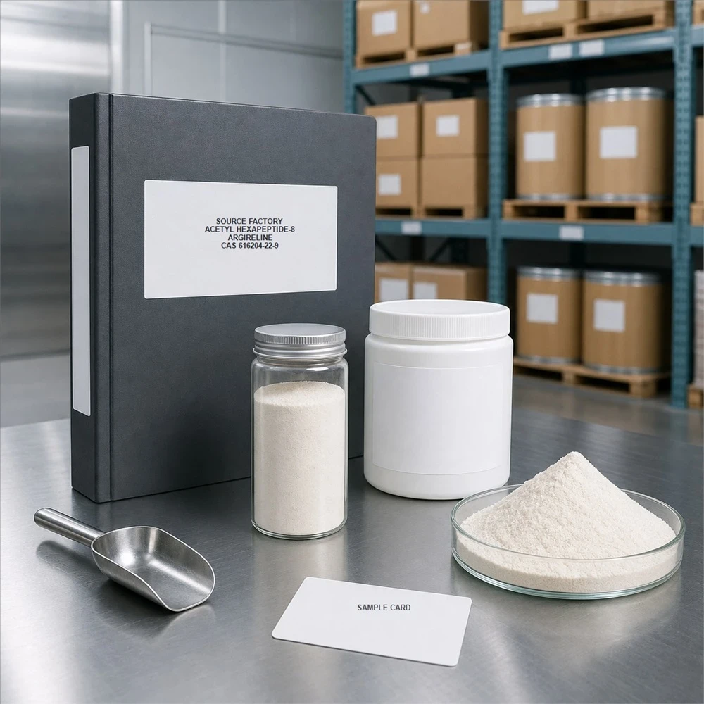 Acetyl Hexapeptide-8 (Argireline) Powder for Cosmetic Formulation ingredient and specification presentation