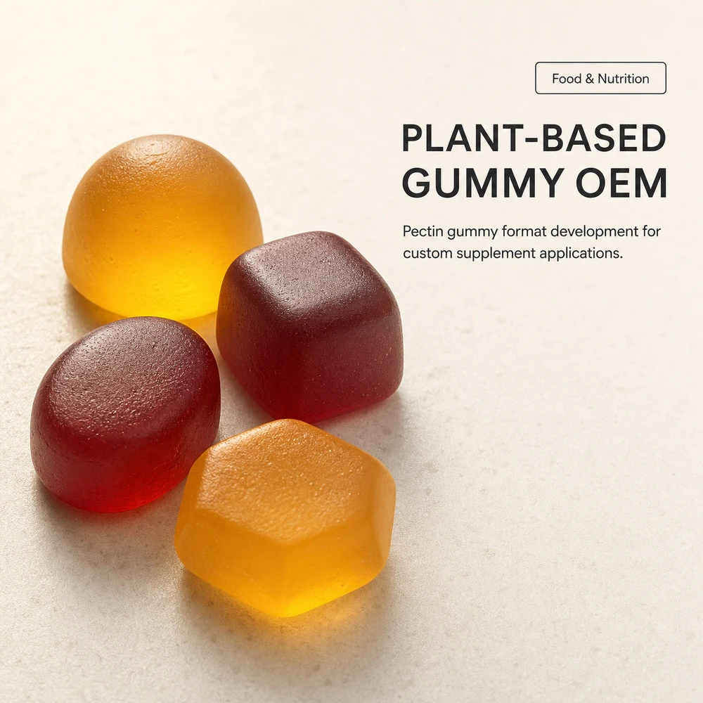 Plant-Based Gummy Custom Manufacturing Service product sourcing presentation