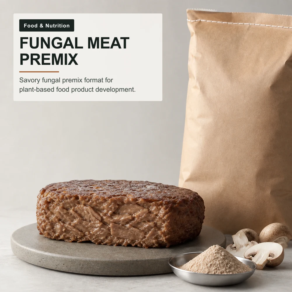 Fungi-Based Plant Meat Premix Manufacturing Service product sourcing presentation