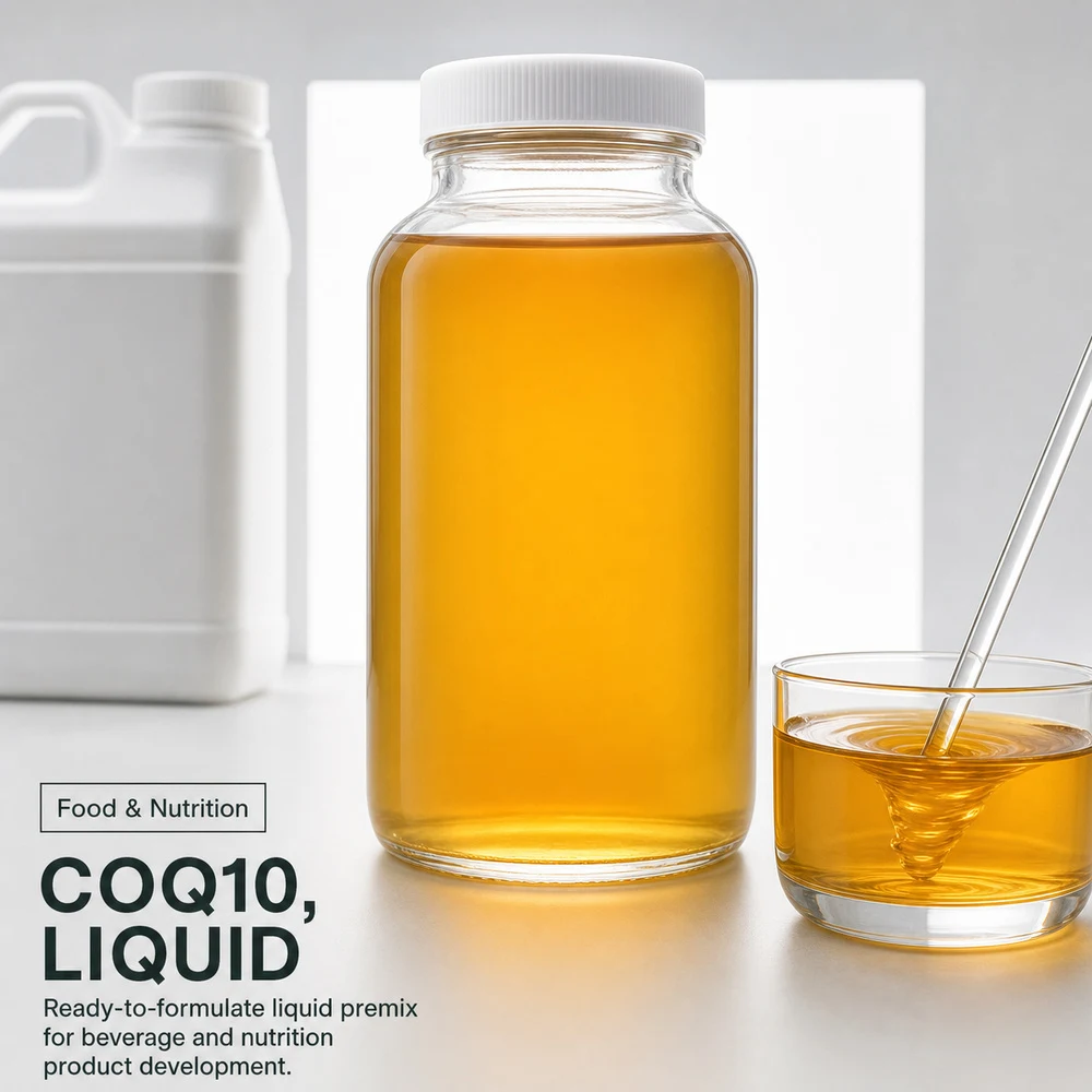 Liquid Liposomal Coenzyme Q10 Premix product sourcing presentation