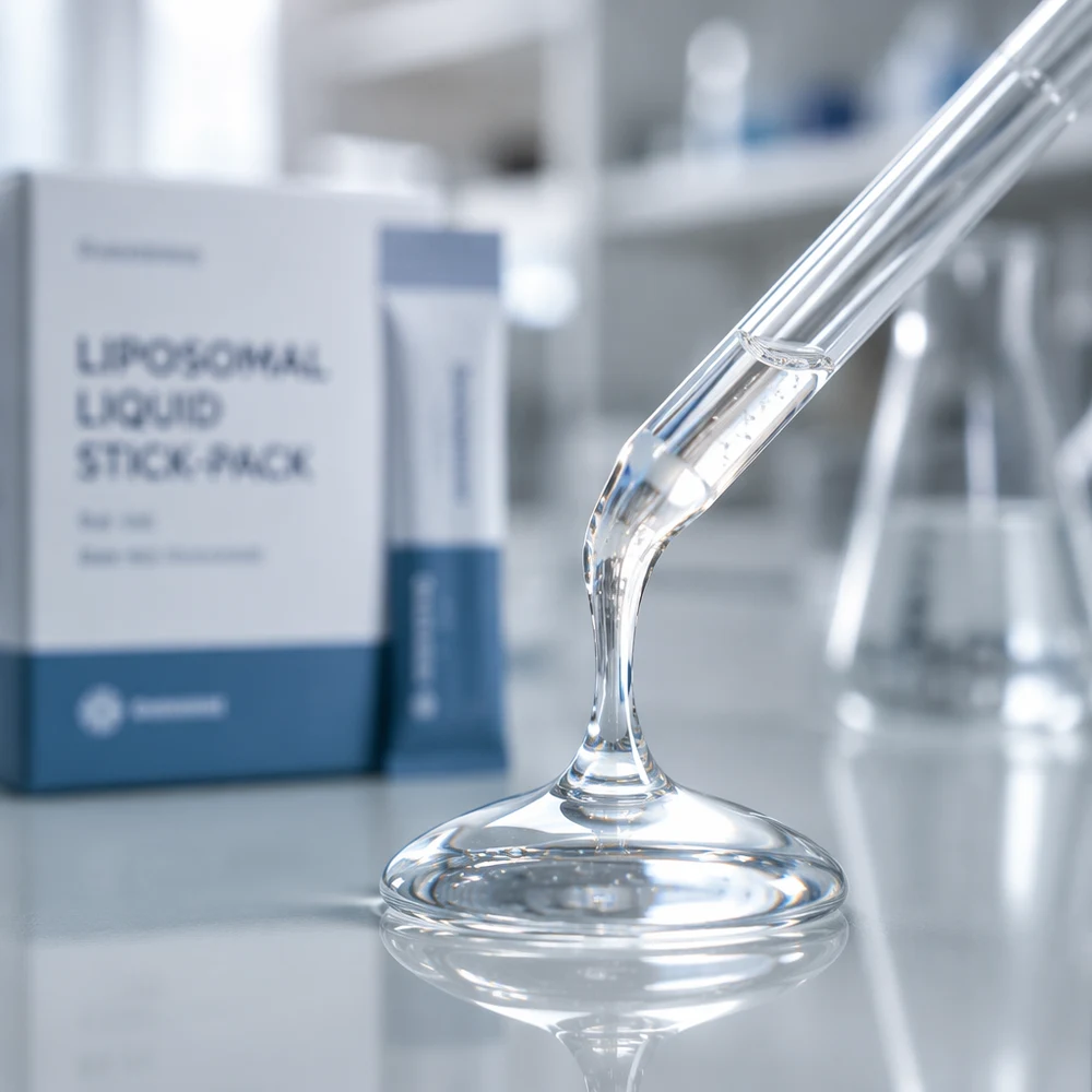 Liposomal Liquid Stick-Pack OEM/ODM product format presentation