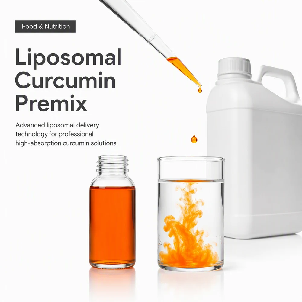 Liposomal Curcumin Liquid Premix product sourcing presentation