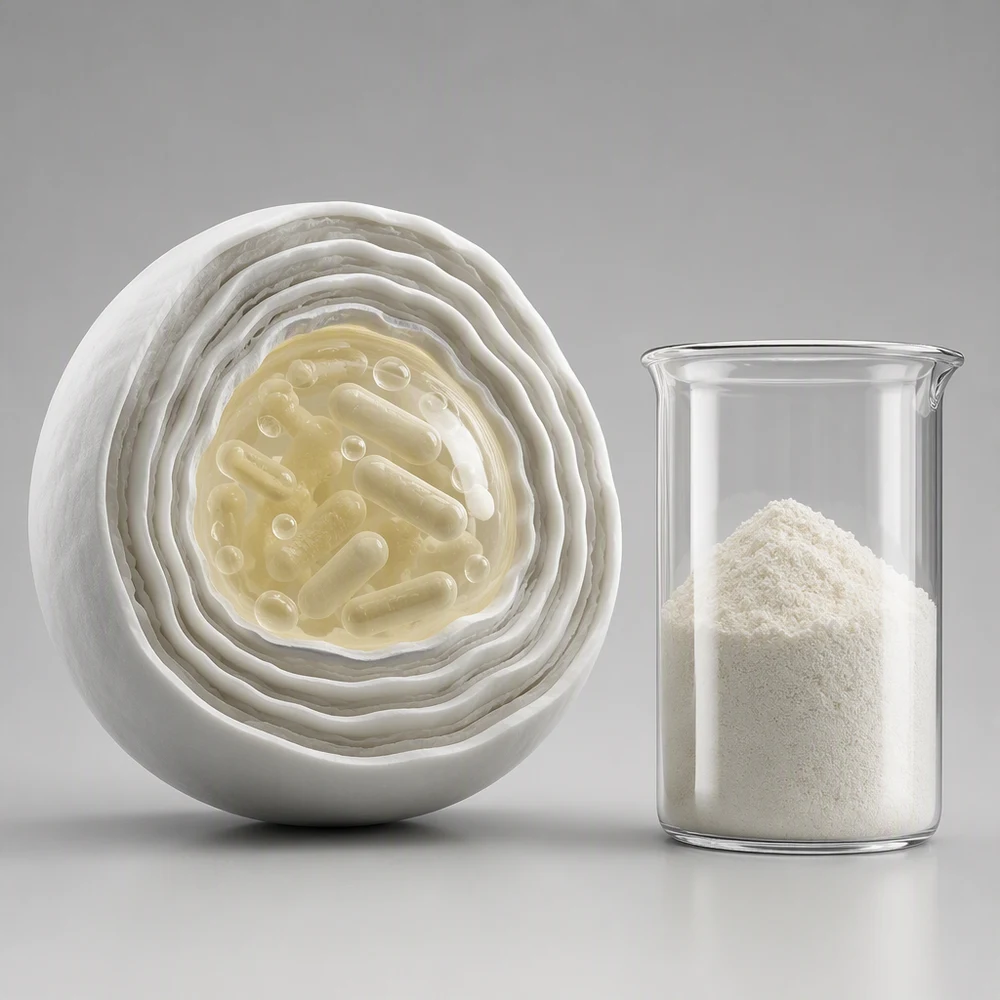 Microencapsulated Probiotic Premix Powder ingredient and specification presentation