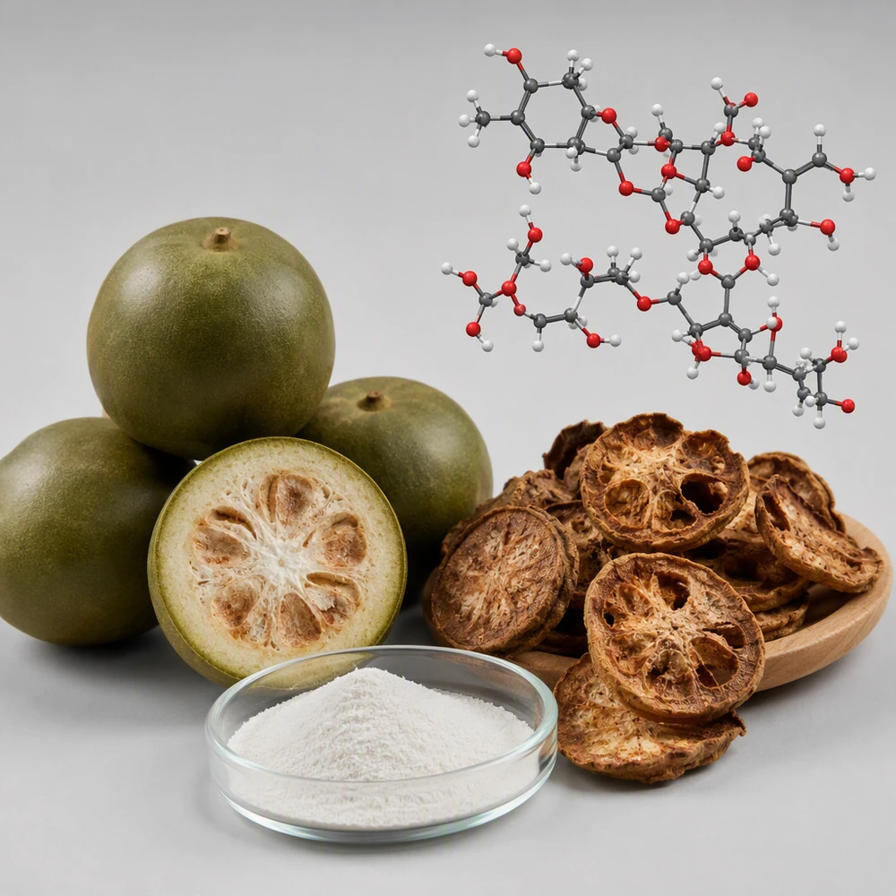 Mogroside V 60% Industrial Sweetener Powder for Reduced-Sugar Formulations ingredient and specification presentation