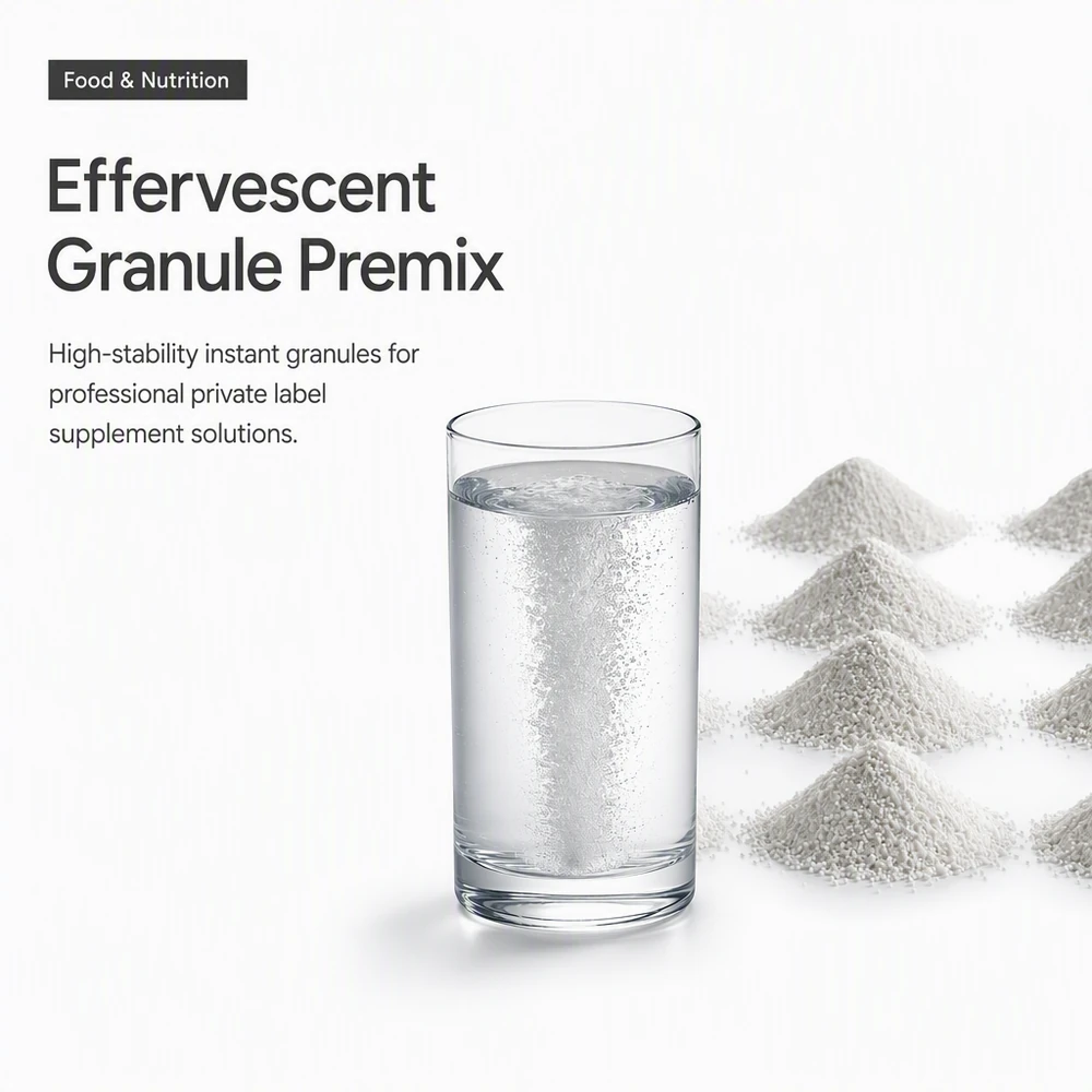 Custom Instant Effervescent Granule Premix for Fast-Dissolving Supplement Projects product sourcing presentation