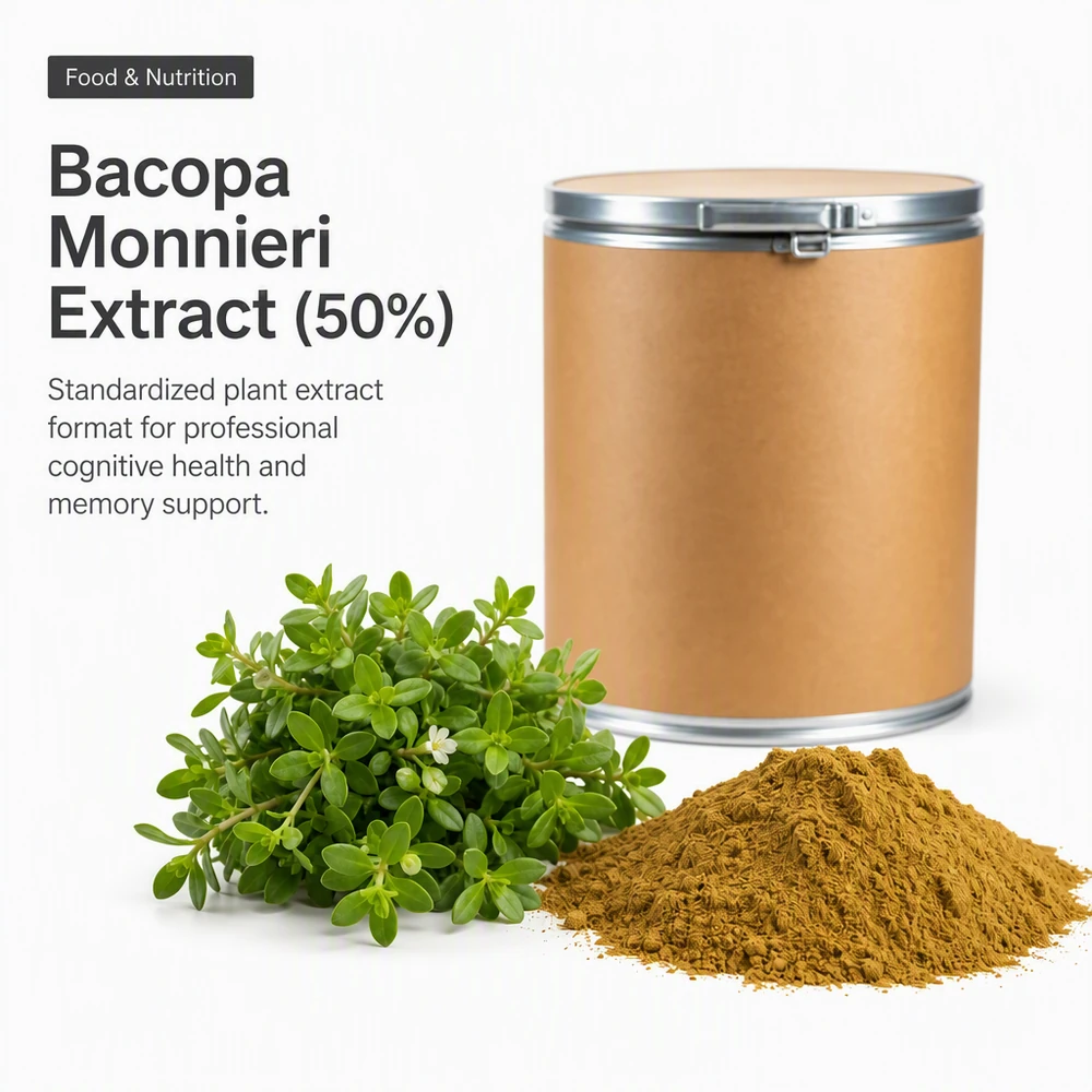 Bacopa Monnieri Extract Standardized to 50% Saponins for Nutrition Formulations product sourcing presentation