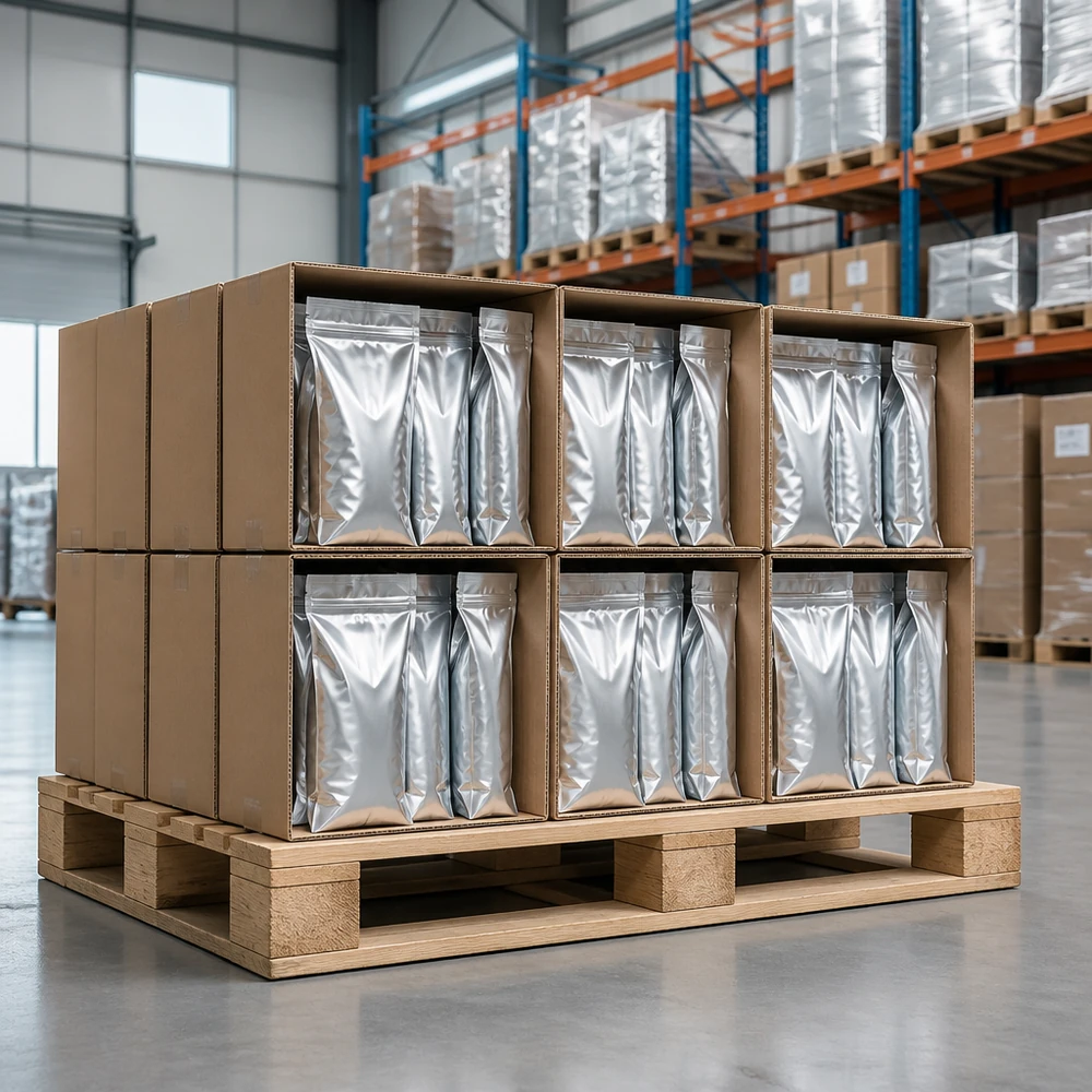 Sunflower-Derived Phosphatidylserine (PS) 50% Powder for Nutrition Formulations packaging and supply presentation