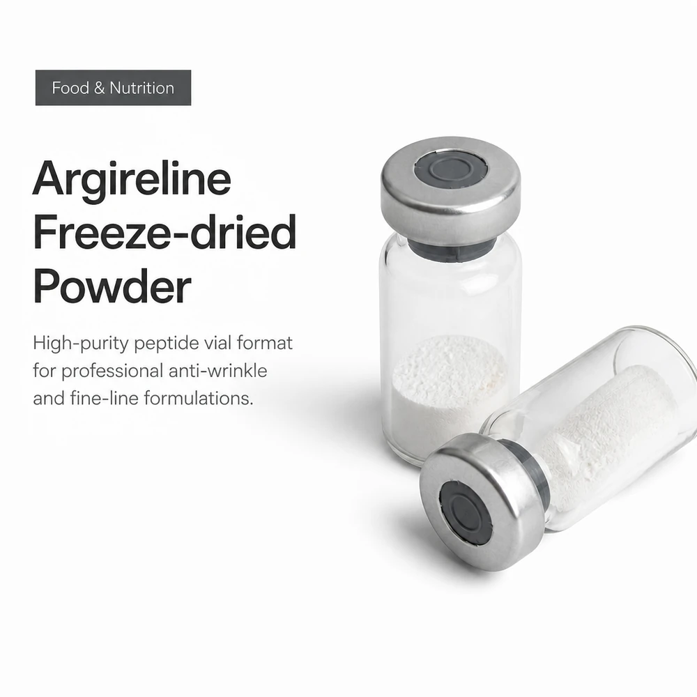 Freeze-Dried Acetyl Hexapeptide-8 (Argireline) Powder for Cosmetic Projects product sourcing presentation