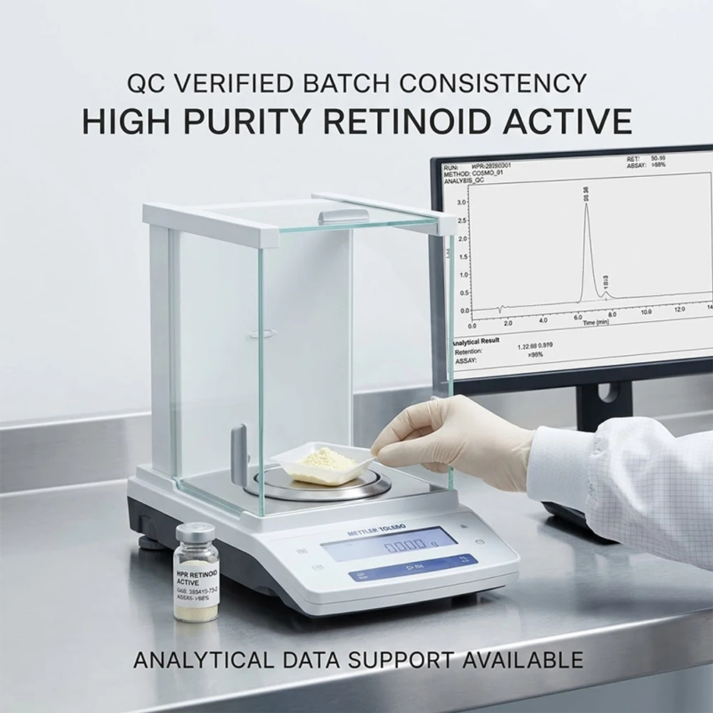 HPR 10% Oil-Soluble Retinoid Blend for Advanced Cosmetic Formulation ingredient and specification presentation