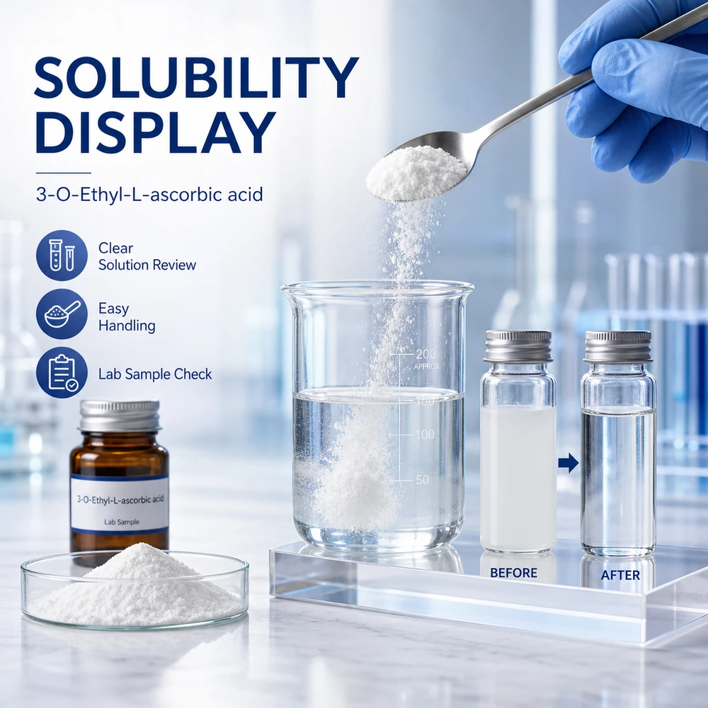 3-O-Ethyl Ascorbic Acid 99.5% for Stable Cosmetic Vitamin C Formulation packaging and supply presentation