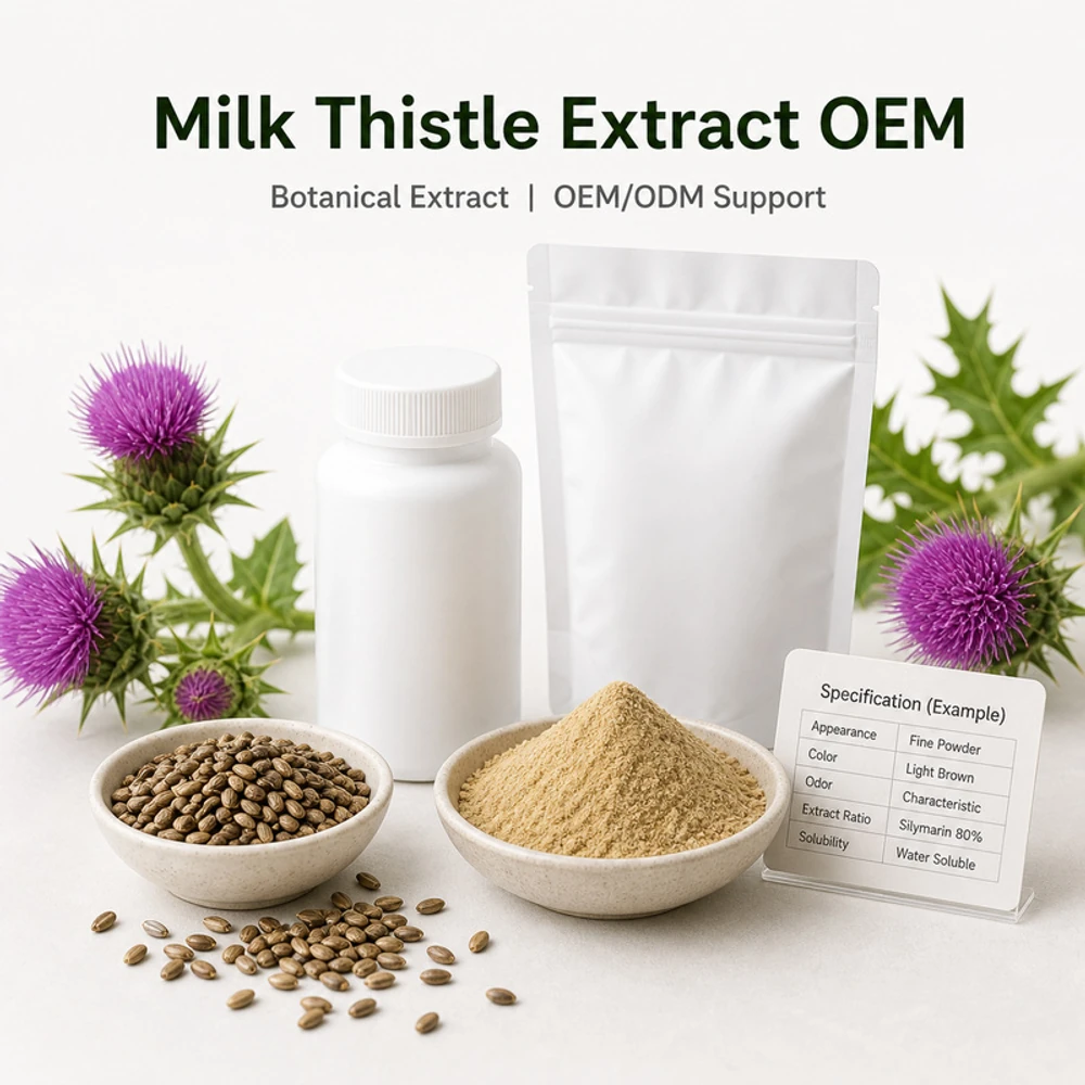 Milk Thistle Extract Standardized to 80% Silymarin for Botanical Sourcing product sourcing presentation