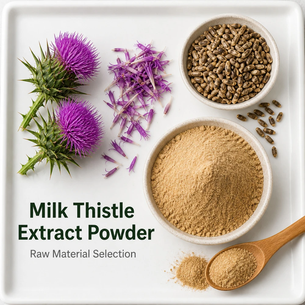 Milk Thistle Extract Standardized to 80% Silymarin for Botanical Sourcing ingredient and specification presentation
