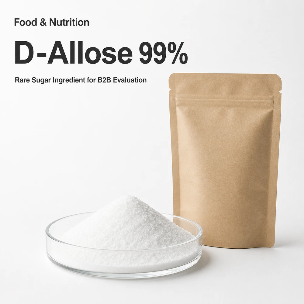 D-Allose 99% Rare Sugar Powder for Food Ingredient Evaluation