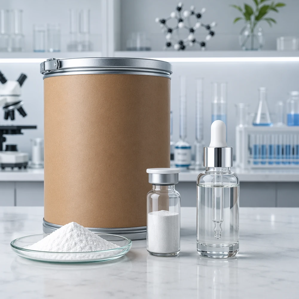 Palmitoyl Pentapeptide-4 99% Powder for Cosmetic Peptide Formulation application and project presentation