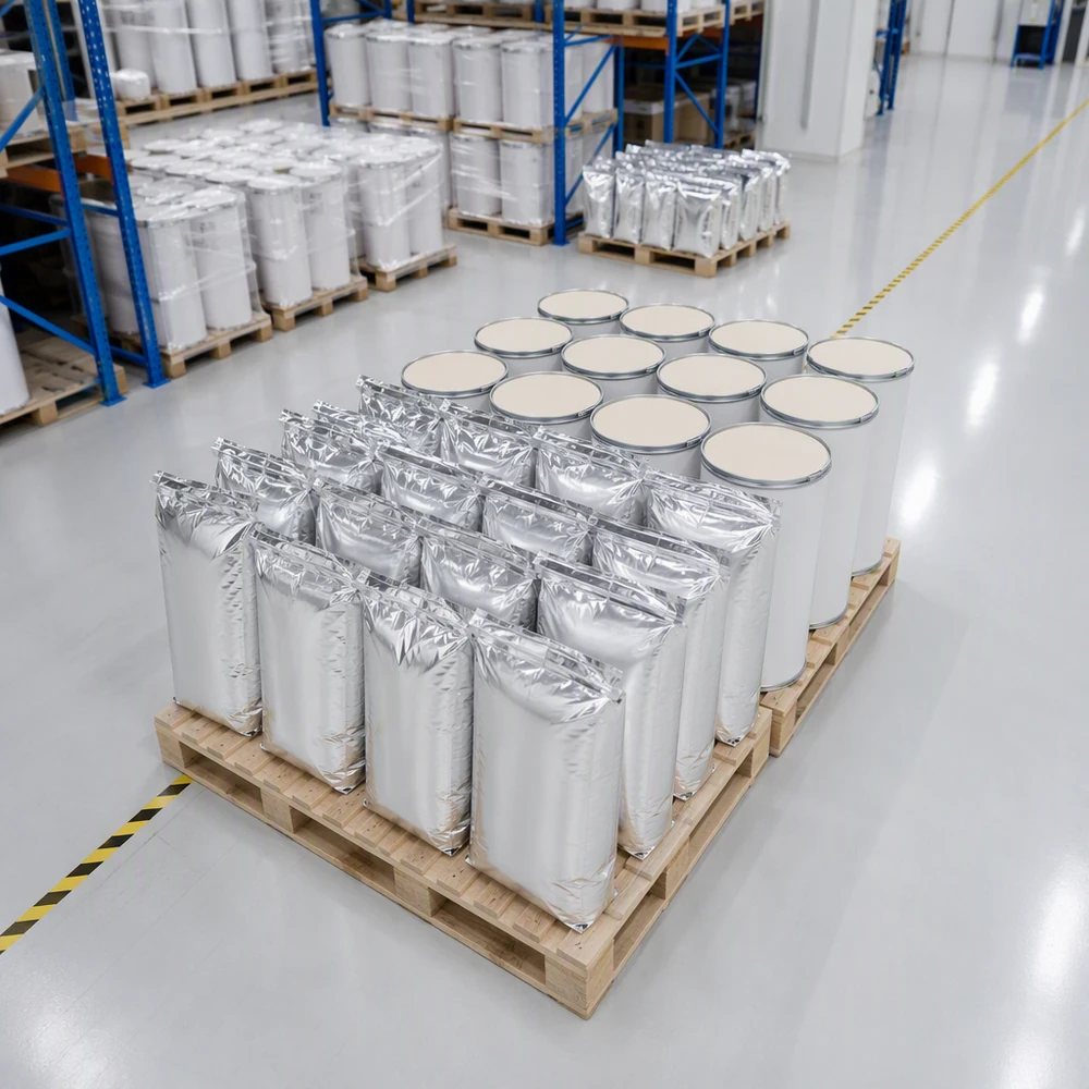 Silk Fibroin Peptide Powder for Cosmetic Film-Forming Formulations packaging and supply presentation