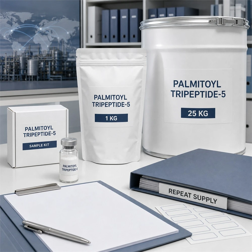Palmitoyl Tripeptide-38 for Professional Cosmetic Peptide Formulation application and project presentation