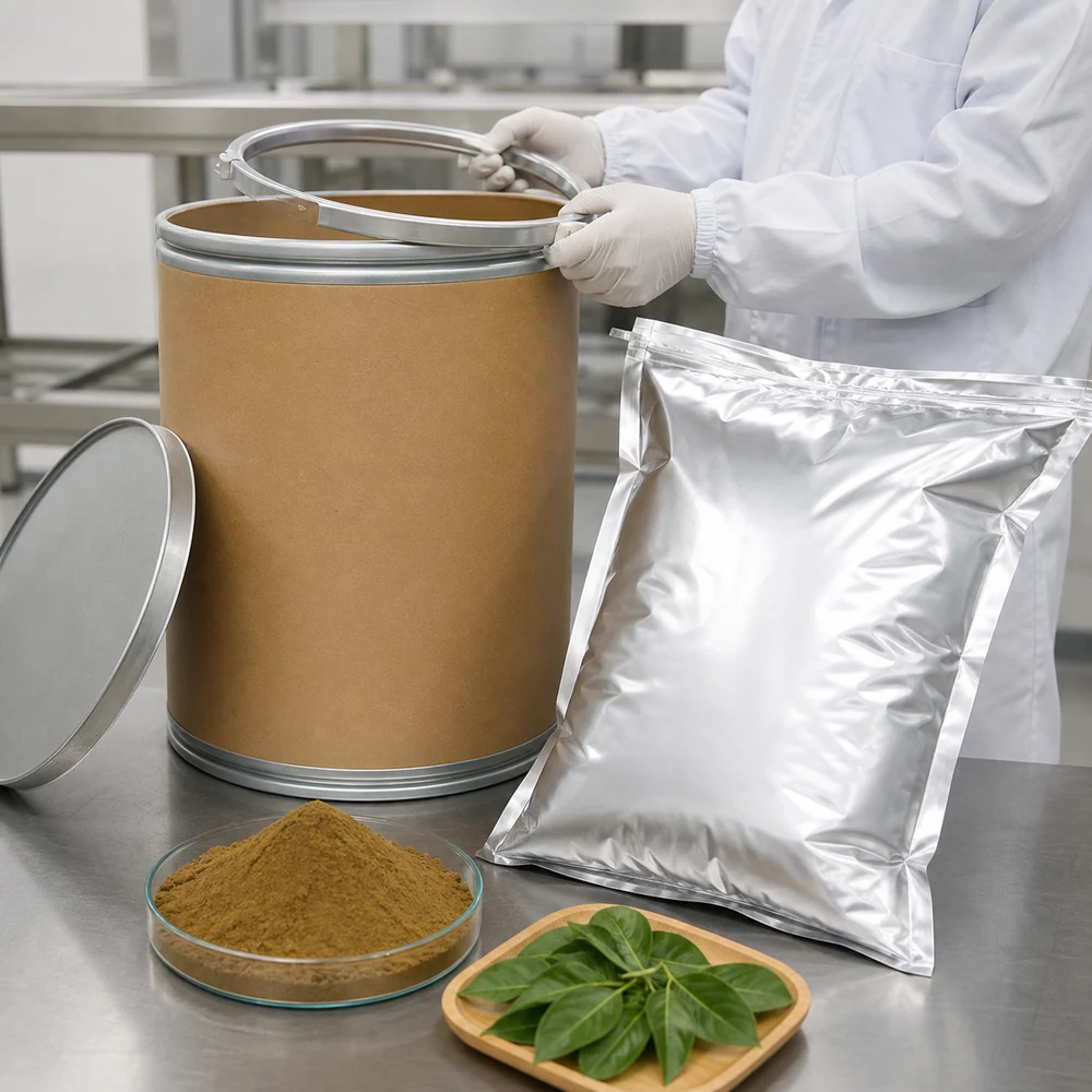 Holy Tea Extract for B2B Project Review packaging and supply presentation