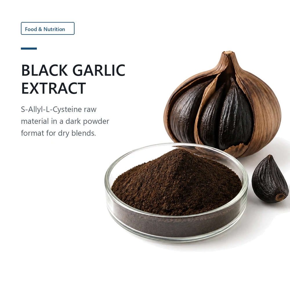 Black Garlic Extract with 1% SAC for B2B Project Review product sourcing presentation
