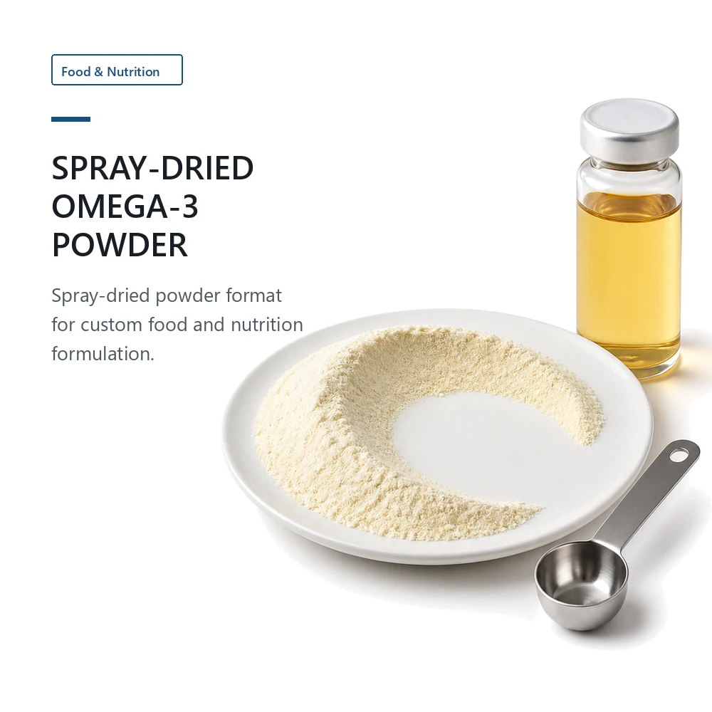 Custom Spray-Dried Omega-3 Powder 30% for B2B Project Review product sourcing presentation