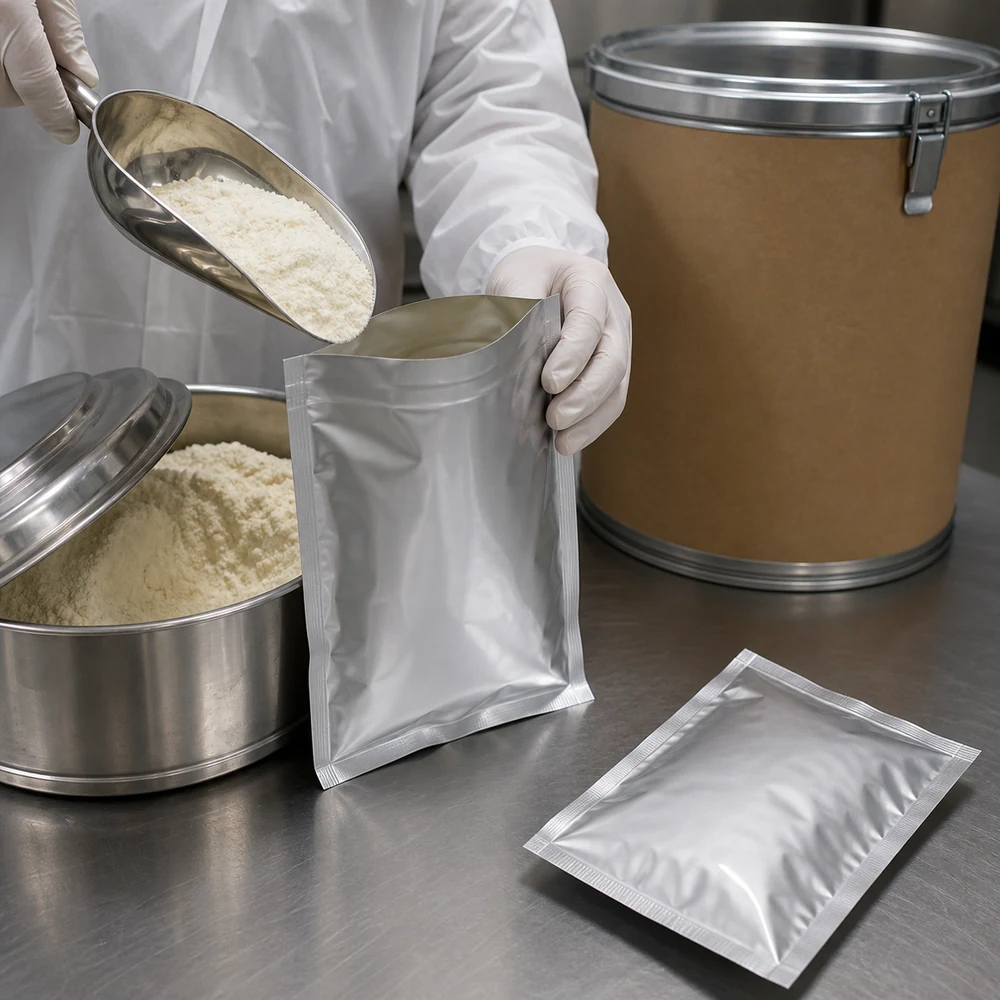 Custom Spray-Dried Omega-3 Powder 30% for B2B Project Review packaging and supply presentation