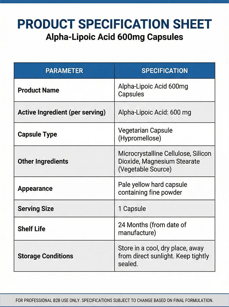 Alpha-Lipoic Acid 600 product detail image 7