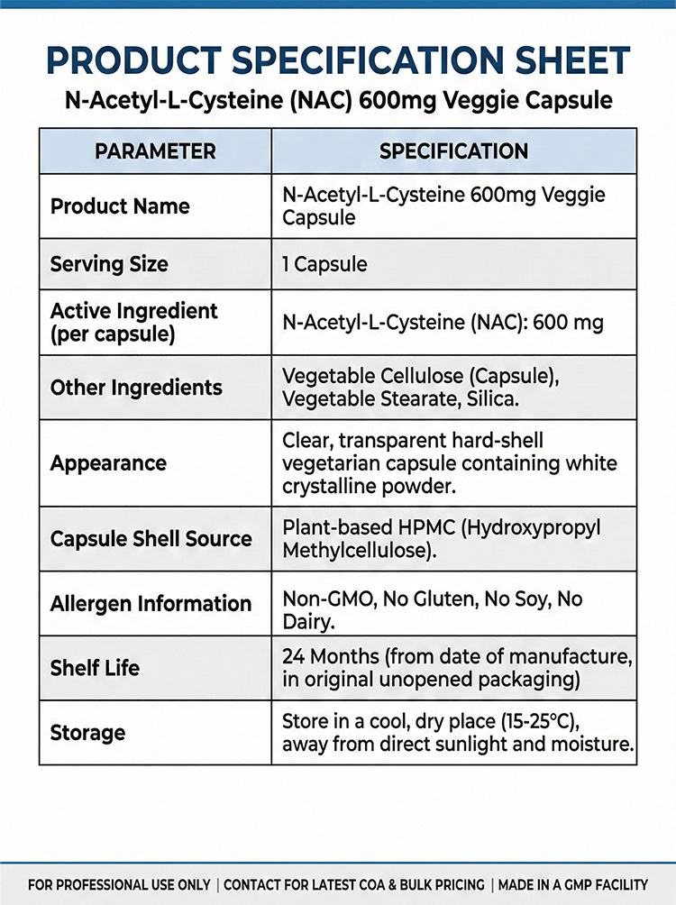 N-Acetyl-L-Cysteine Capsules product detail image 7