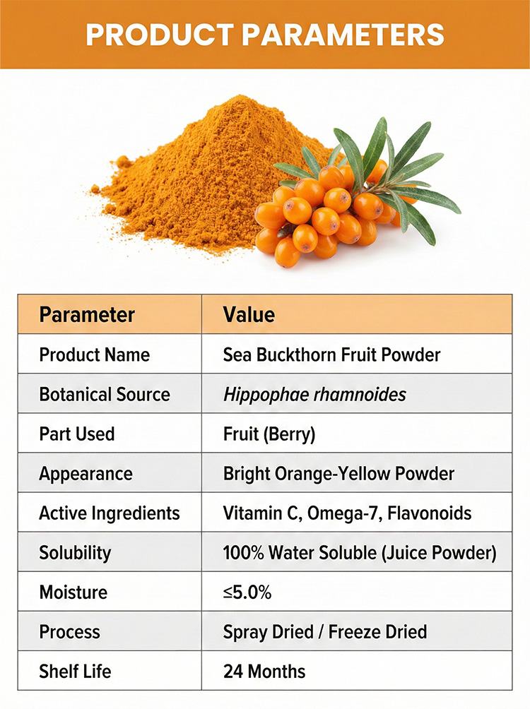 Sea Buckthorn Fruit Powder product detail image 7