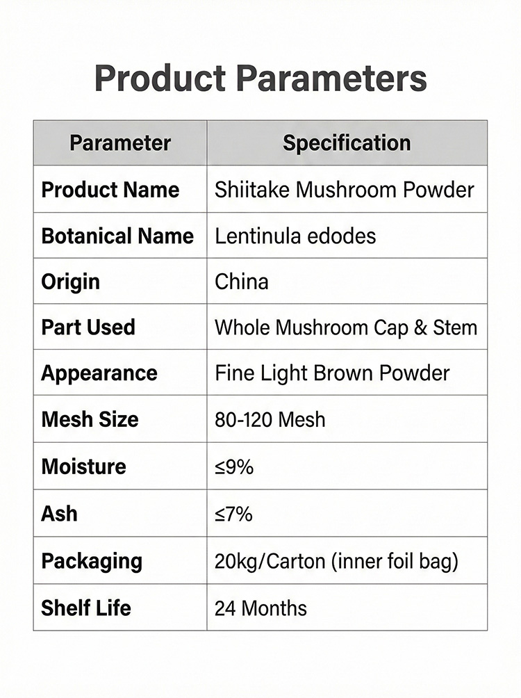 Shiitake Mushroom Powder product detail image 7