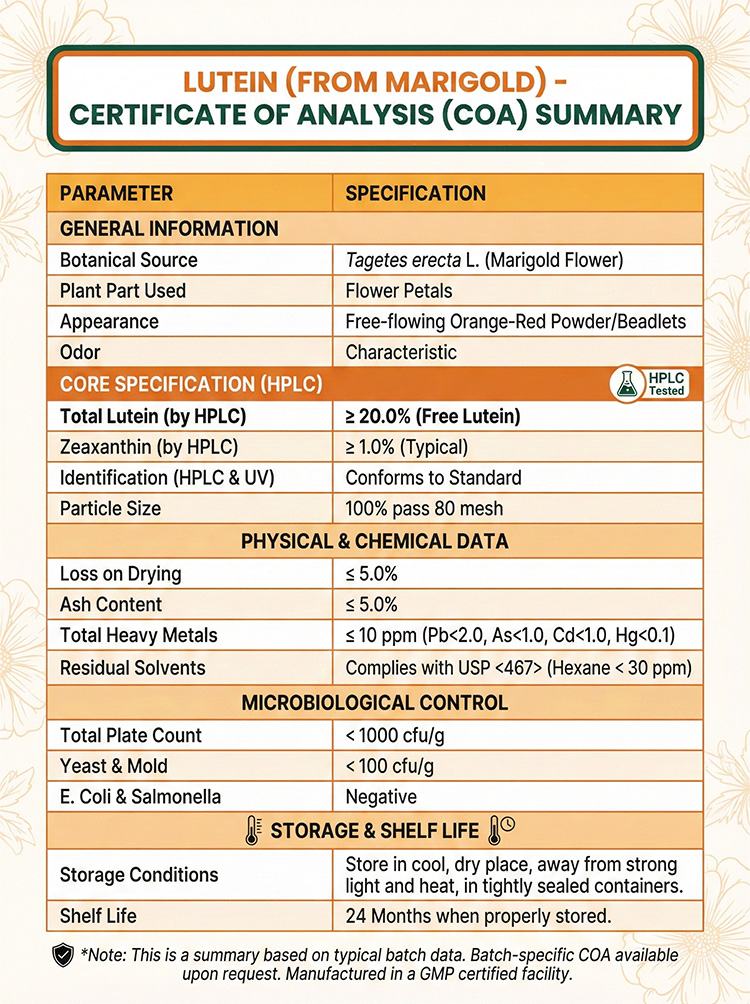Lutein Extract Powder product detail image 7