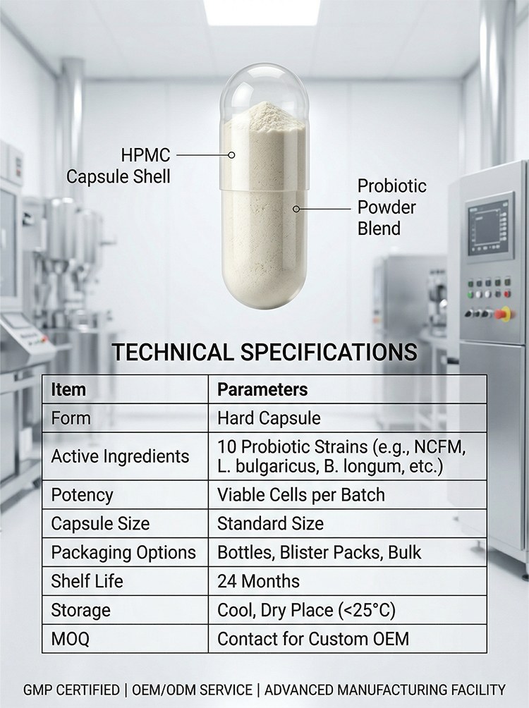 Probiotic Blend Powder for Bulk Ingredient Sourcing Specification and product detail