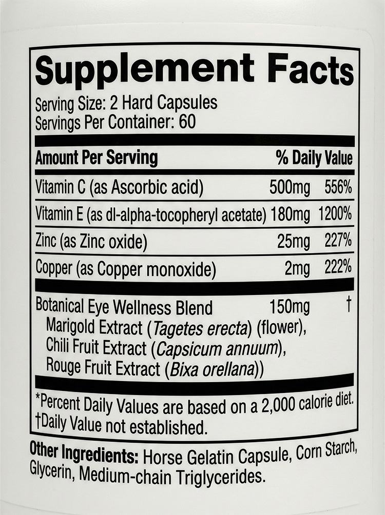 Eye vitamin and mineral supplements product detail image 7