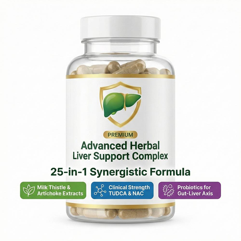 Herbal liver-supported milk thistle supplement