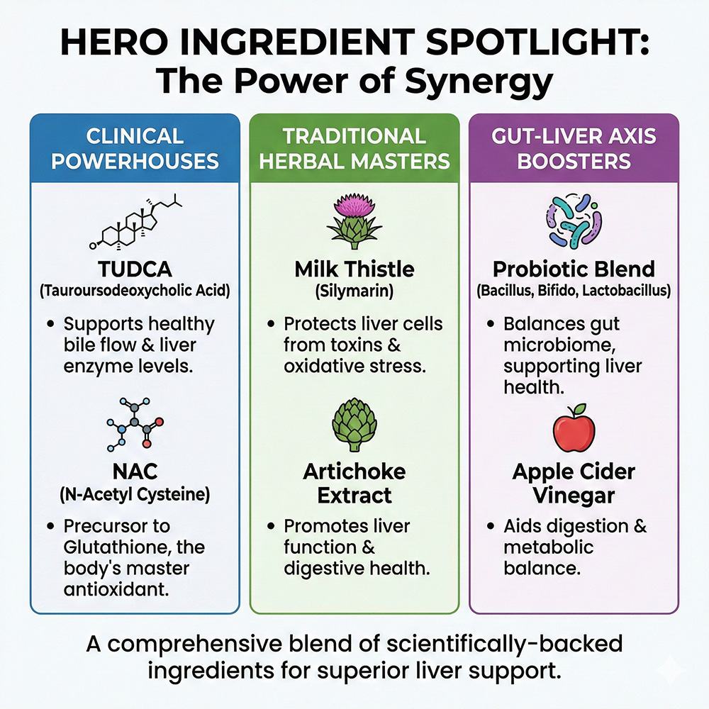 Herbal liver-supported milk thistle supplement product detail image 3