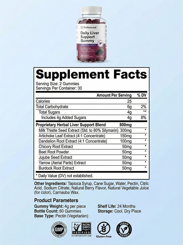 Liver support gummy product detail image 7