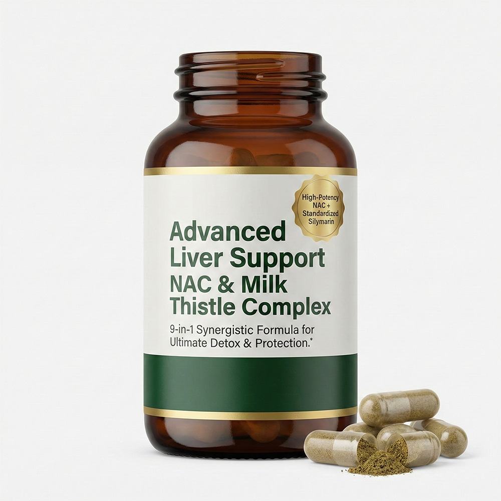 Liver-supported NAC supplement contains thistle