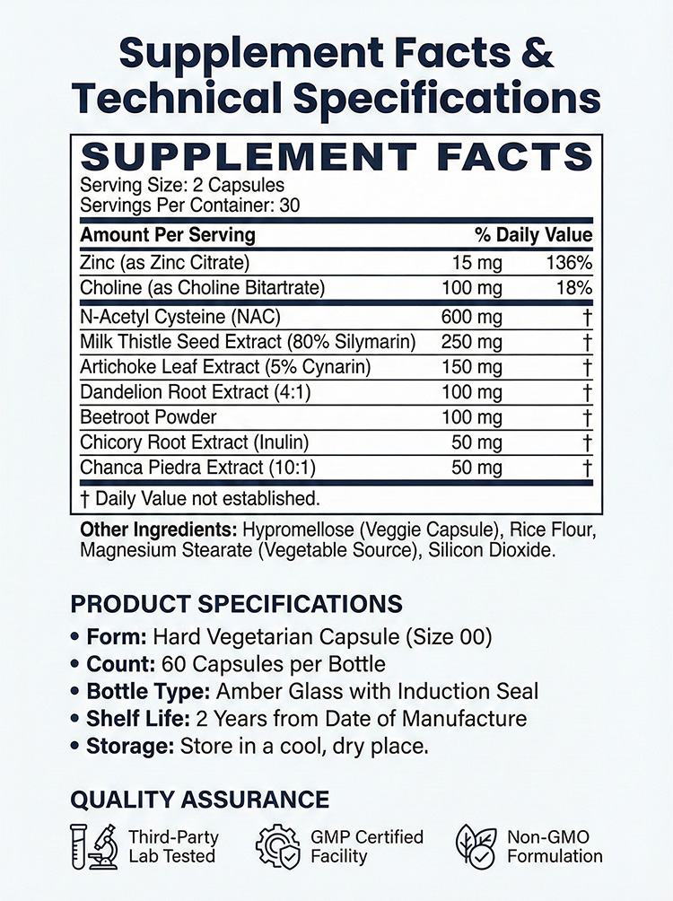 Liver-supported NAC supplement contains thistle product detail image 7