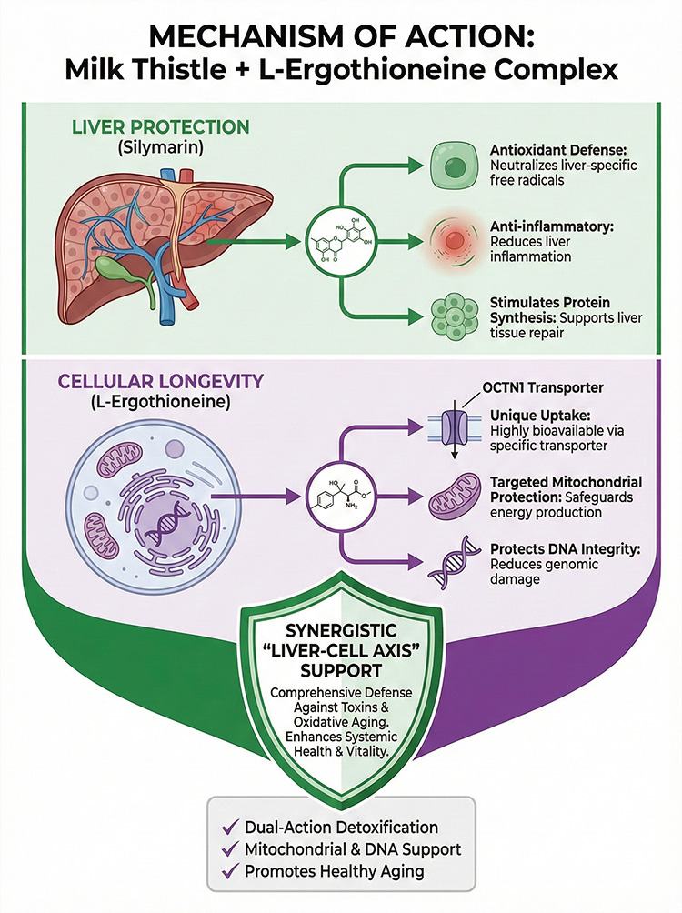 Milk Thistle + L-Ergot Thionin Supplement product detail image 8