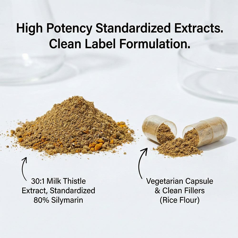 Milk thistle supplement product detail image 3