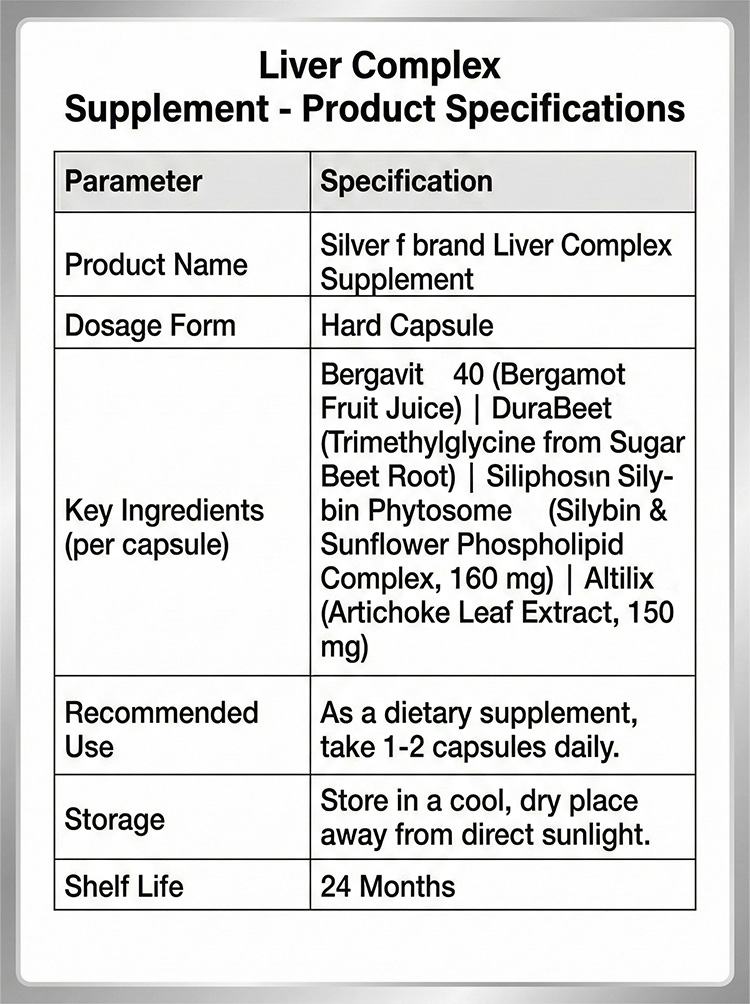 Silver f� brand liver complex supplement product detail image 7