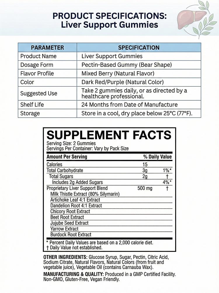 The liver supports gummy candy product detail image 7