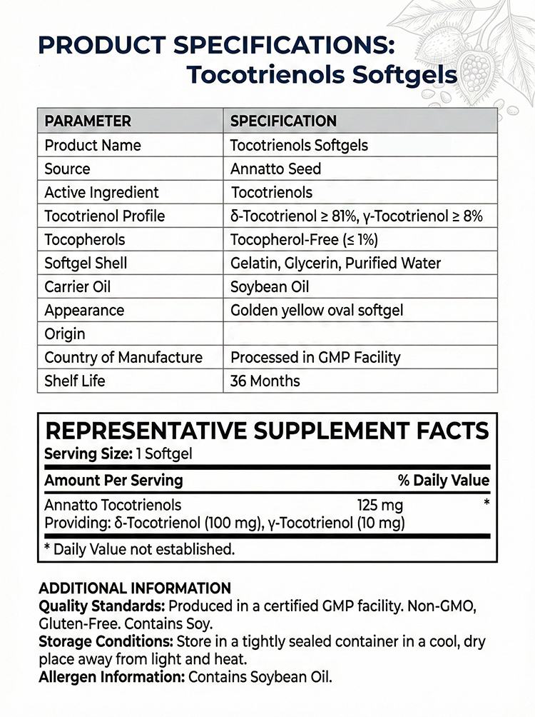 Tocotrienols Botanical Formula product detail image 7