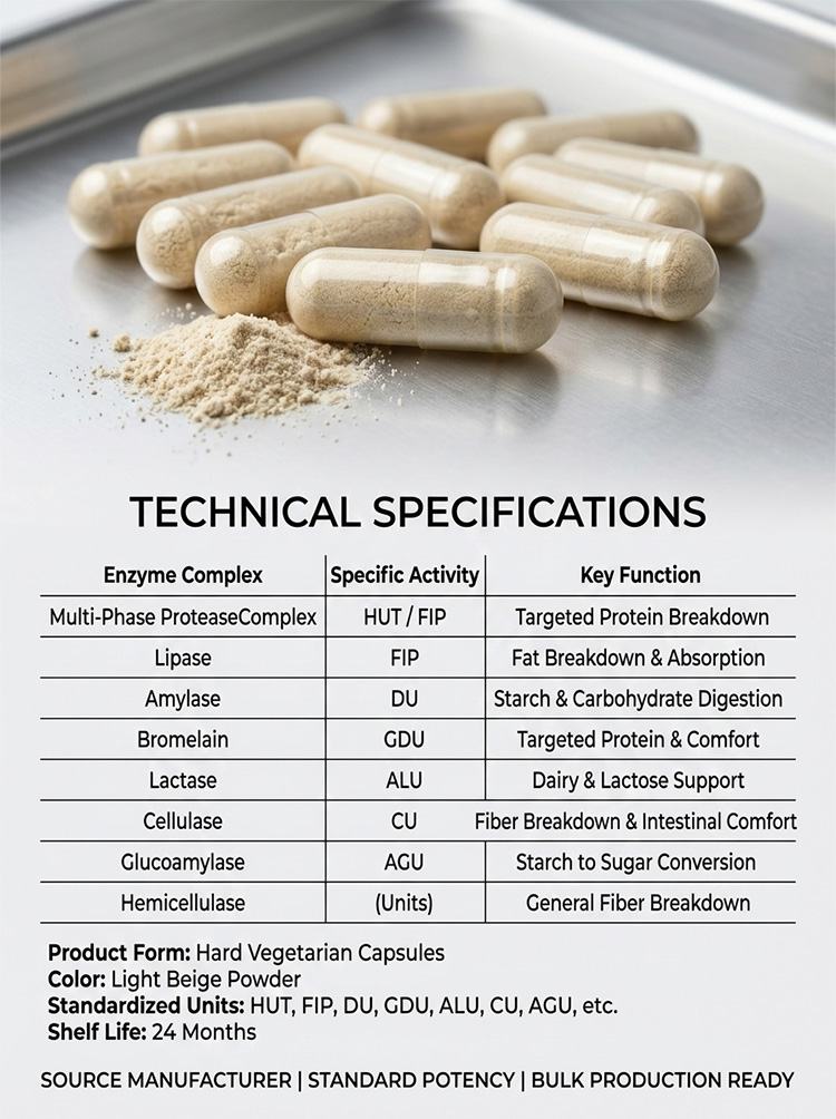 Complete digestive enzyme supplements for intestinal health product detail image 7