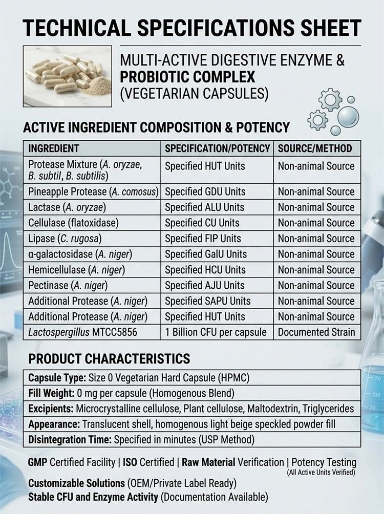 Digestive enzymes and probiotics product detail image 7