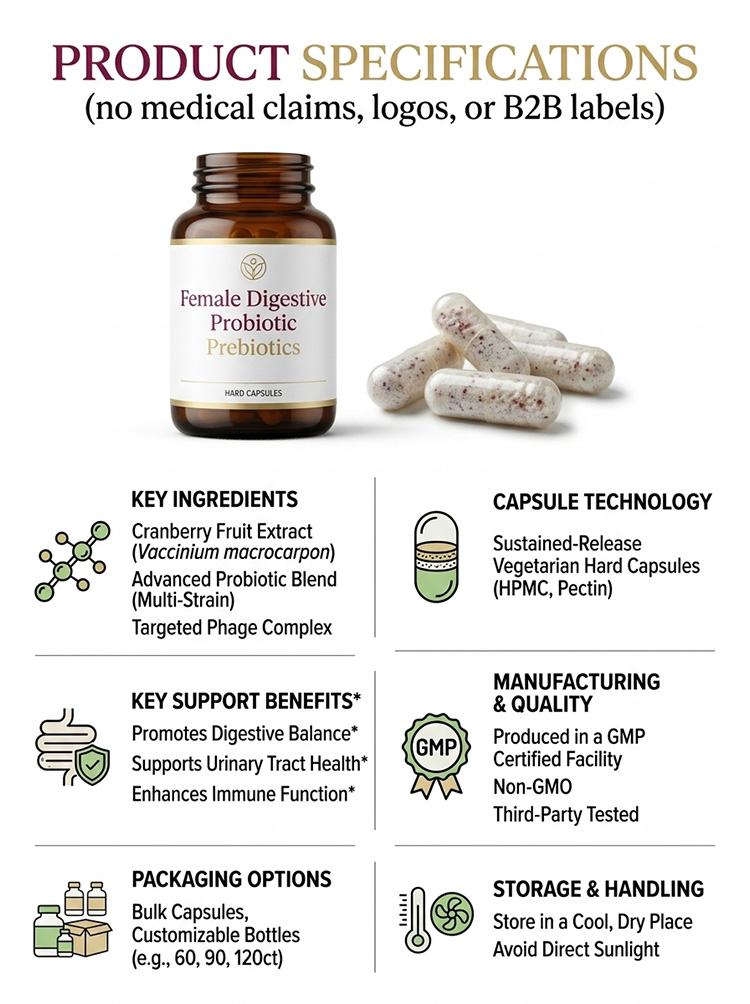 Female Digestive Probiotic Prebiotics product detail image 7