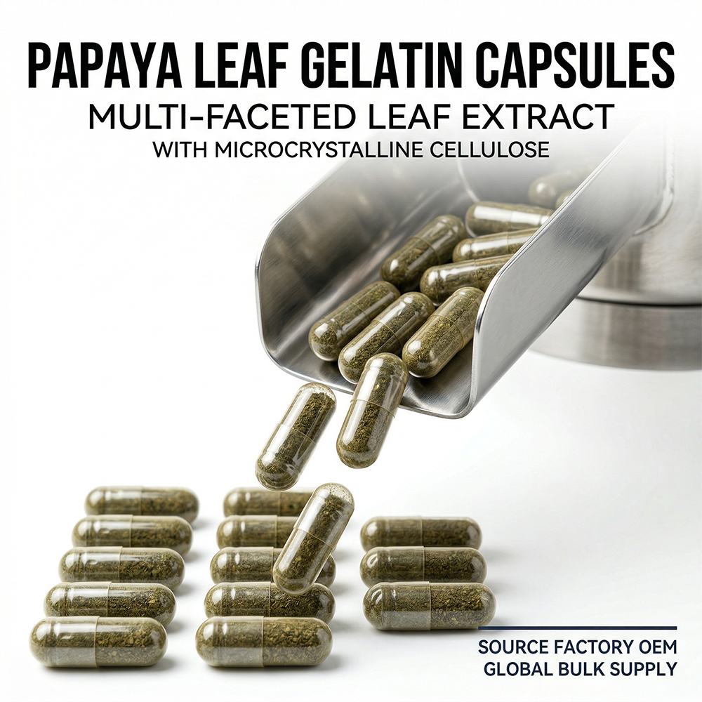 Multi-faceted papaya leaves