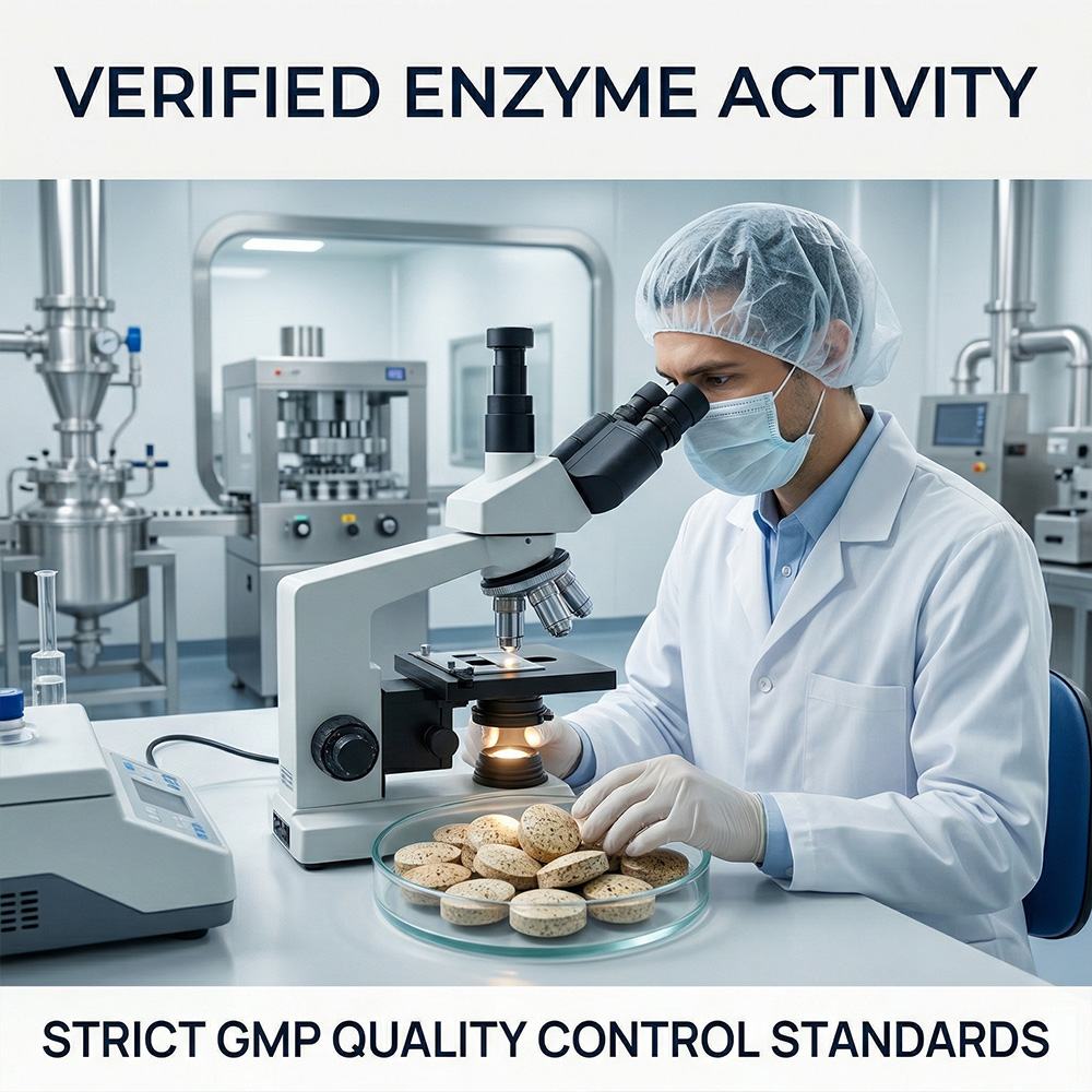 Natural digestive enzyme tablets product detail image 3