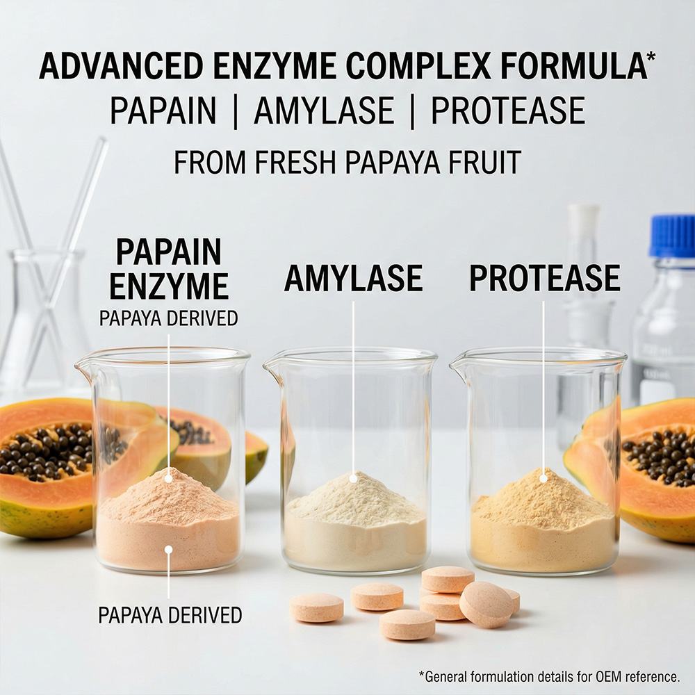 Original Papaya Enzyme Chewable Tablets product detail image 3