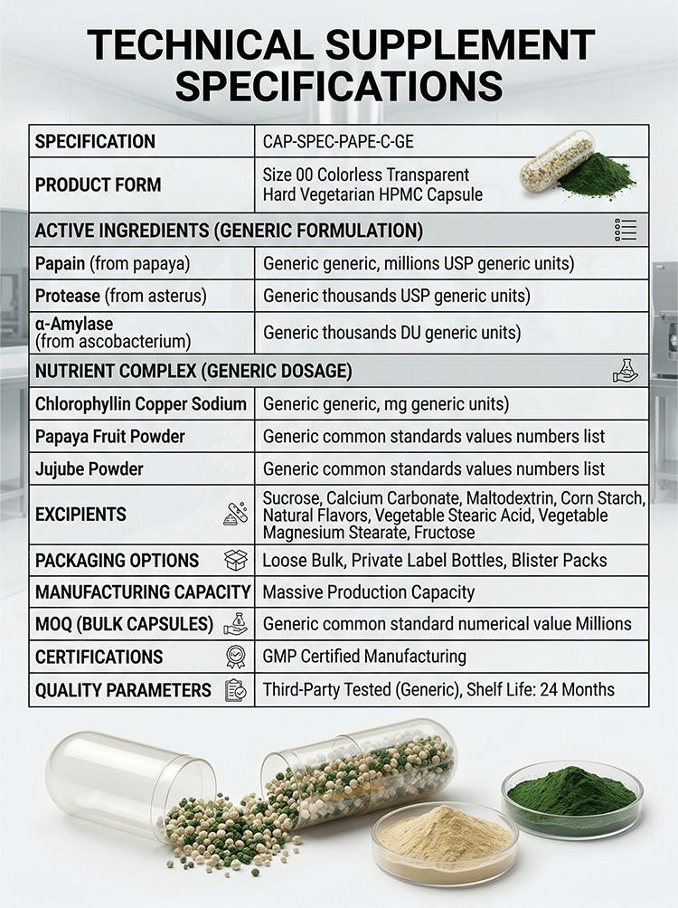 Papaya enzyme adds chlorophyll product detail image 7